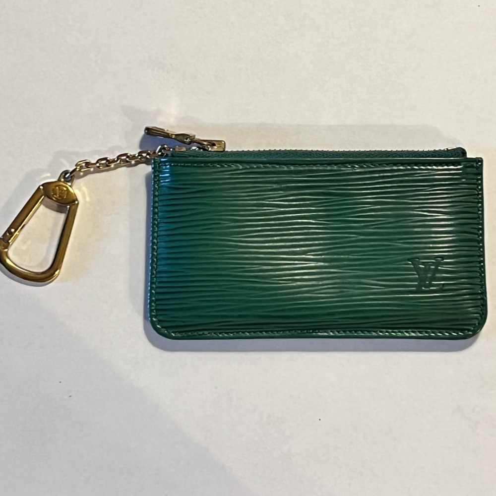 Louis Vuitton Green Epi Key Pouch